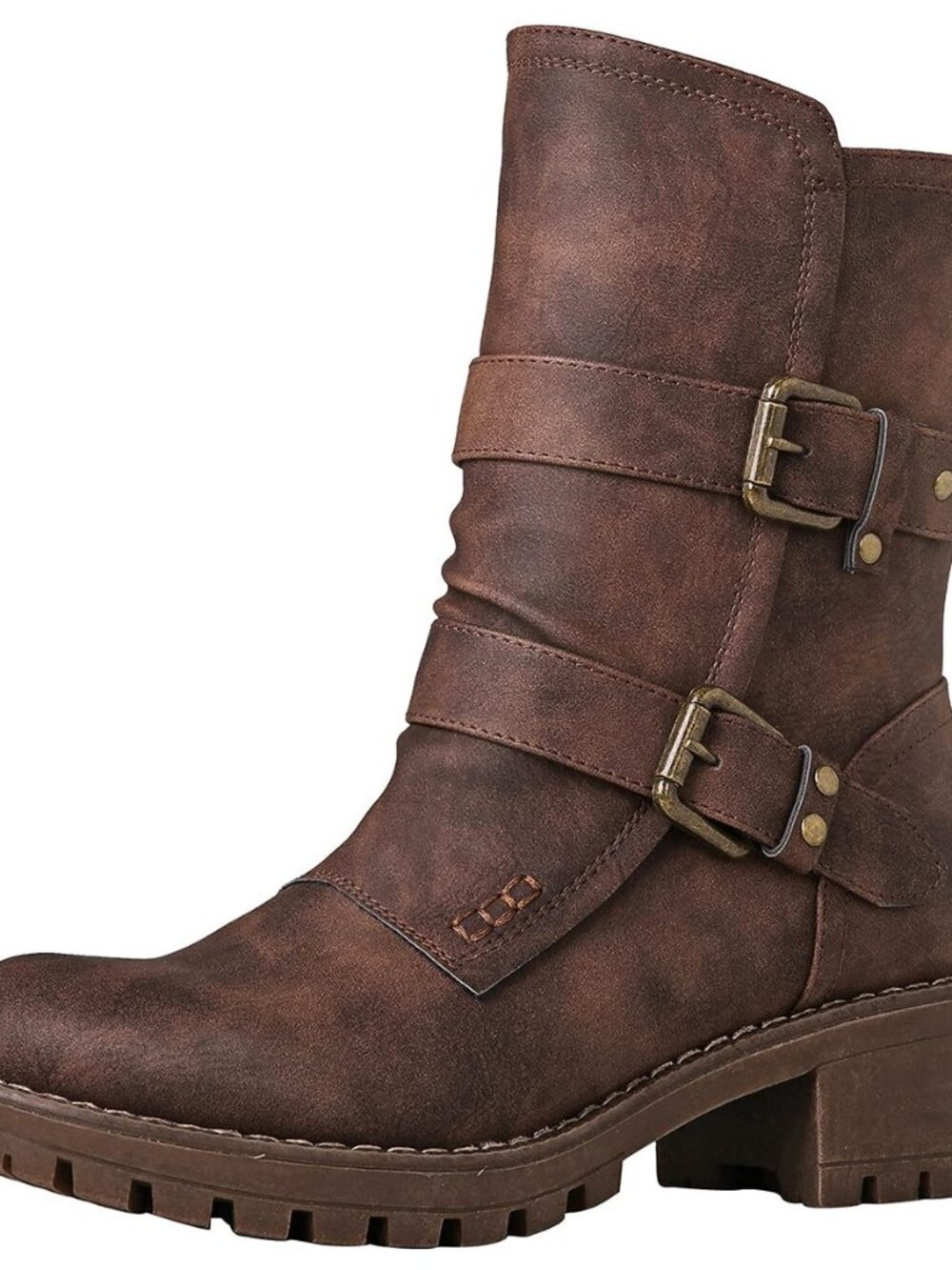Women's Ankle Boots For Women Faux Fur Lined Winter Moto Boots Ankle Booties